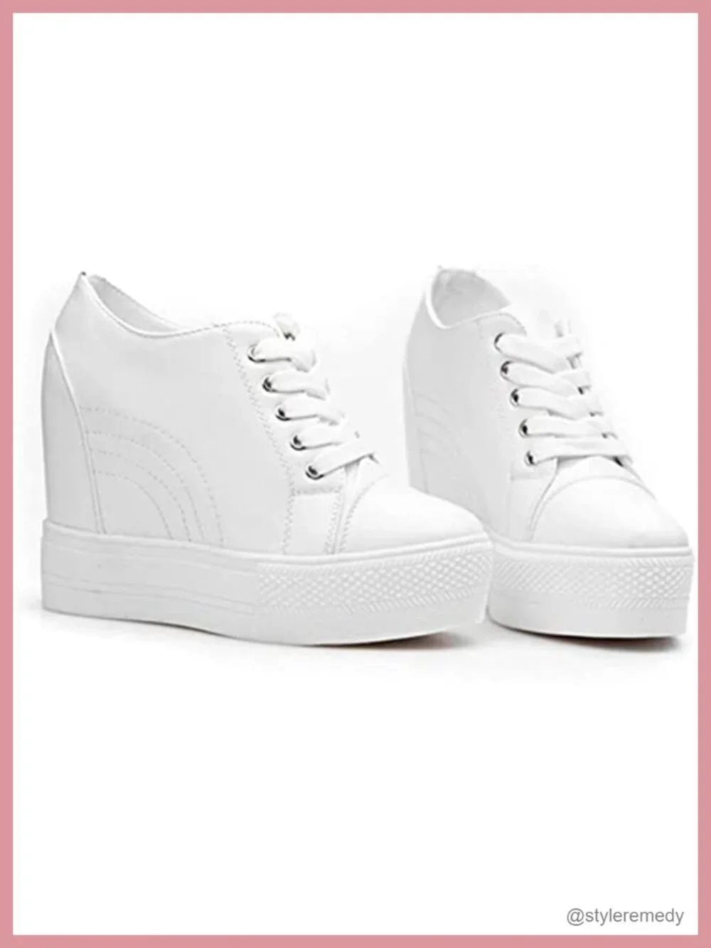 Women's Wedge Sneakers with Hidden Heel Platform Walking Shoes